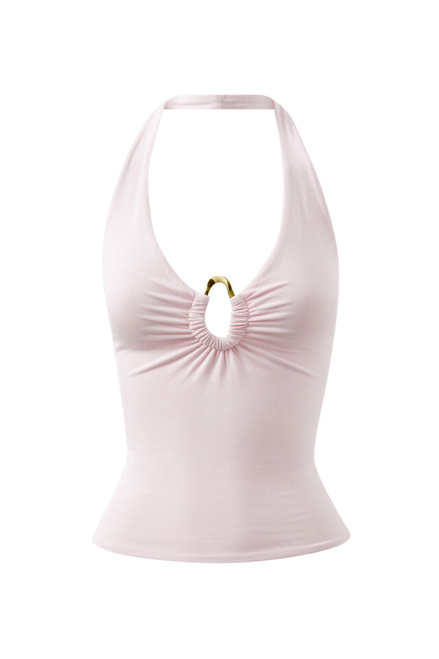 Soft Andi Halter Top, SHERBERT PINK
