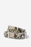 Snake Textured Belt, NEUTRAL SNAKE/SILVER - alternate image 1