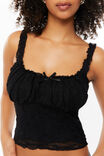 Lani Lace Tank, BLACK - alternate image 4