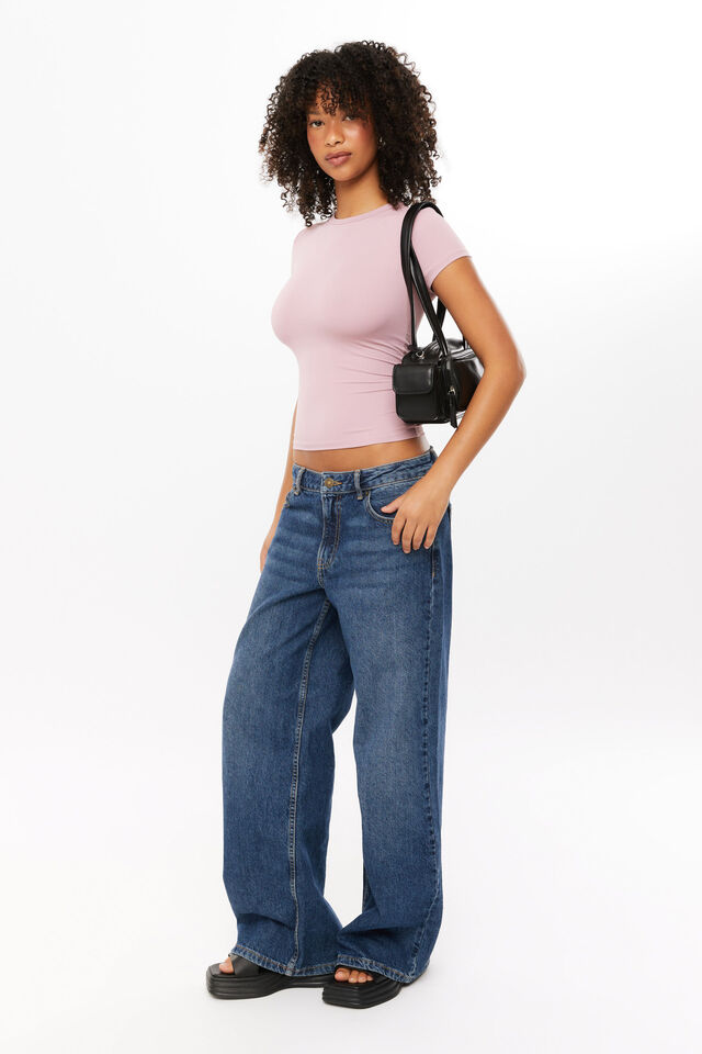 Luxe Longline Tee, VIOLETTE DUSK