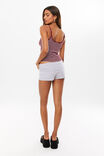 Becky Rib Tank, DARK PLUM/WHITE STRIPE - alternate image 3