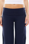 Fold Back Wide Leg Pant, ALL STAR NAVY - alternate image 4