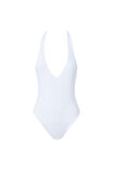 Luxe Halter Bodysuit, WHITE - alternate image 6