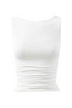 Super Smooth Ruched Tank, SUMMER WHITE - alternate image 6