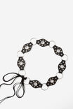 Western Tie Belt, BLACK/SILVER - alternate image 1