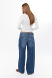 Elise Button Through Long Sleeve Top, GREY MARLE - alternate image 3