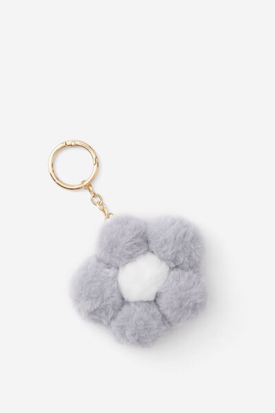 Bag Charm, FLUFFY FLOWER