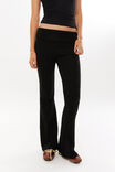 Fold Back Flare Pant, BLACK - alternate image 5