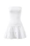 Sarah Strapless Mini Dress, WHITE - alternate image 6