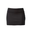 Lacey Hipster Mini Skirt, BLACK