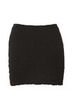Polly Textured Mini Skirt, BLACK - alternate image 6