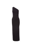 Soft One Shoulder Maxi Dress, BLACK - alternate image 6