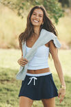 Penny Fleece Mini Skirt, MIDNIGHT NAVY - alternate image 1