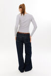 Riri Scoop Neck Long Sleeve Top, GREY MARLE - alternate image 5