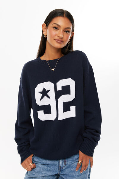 Bambie Crew Jumper, MIDNIGHT NAVY/92