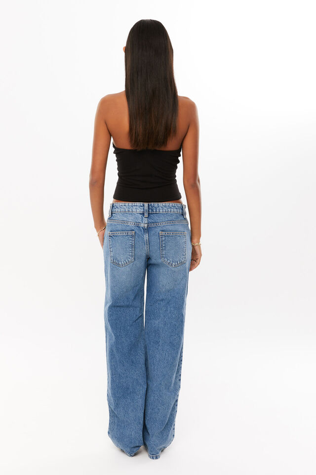 Low Rise Straight Jean, ASTRO BLUE