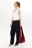 Belle V Neck Tank, WHITE - alternate image 5