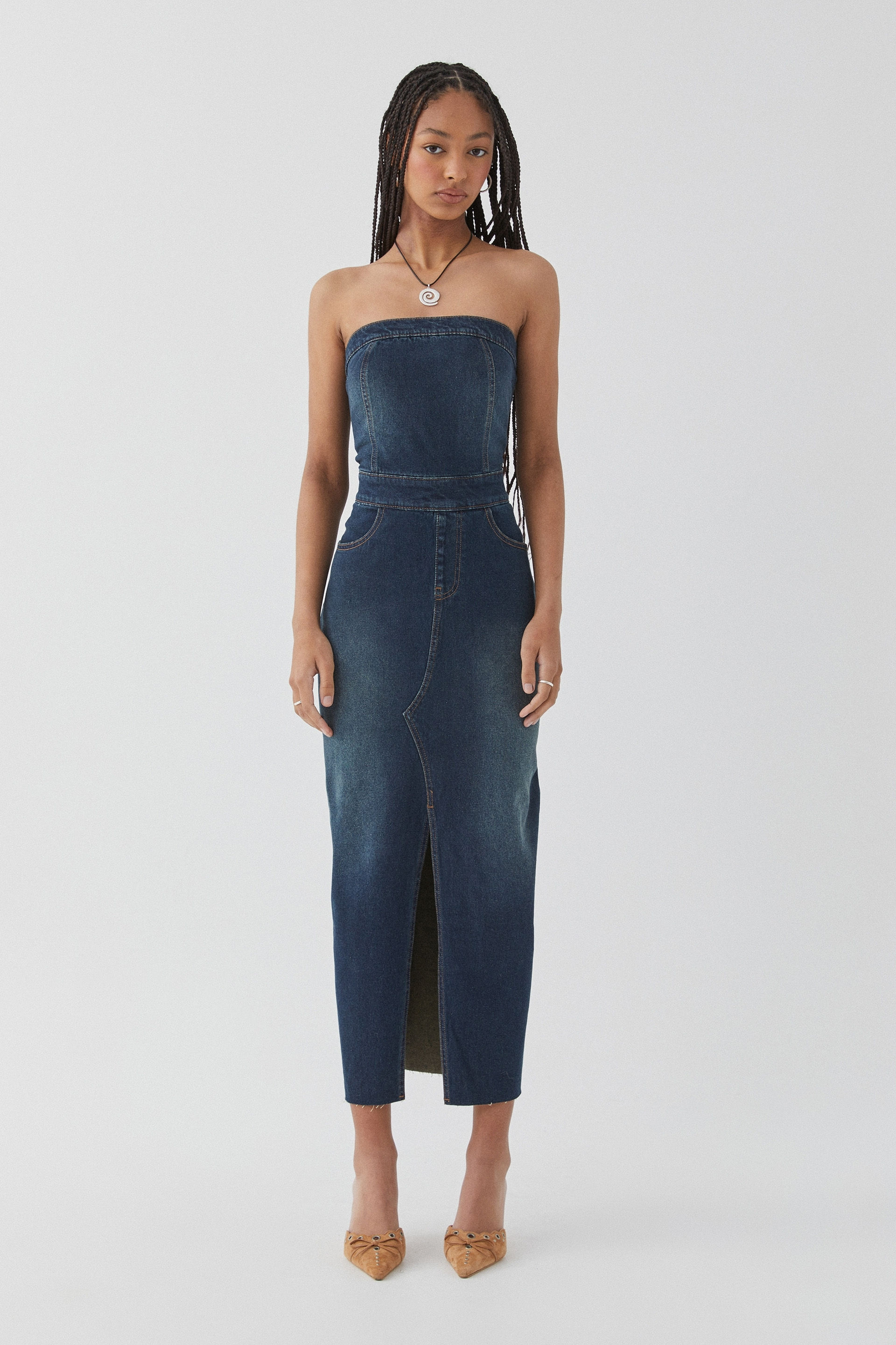 Dana Denim Maxi Dress