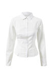 Layla Fitted Shirt, WHITE - alternate image 6