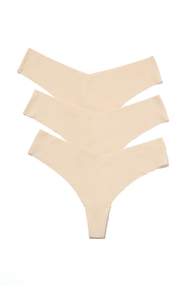 G String 3 Pack, NUDE