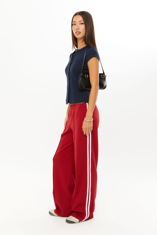 Lexy Rib Button Through Tee, NIGHT NAVY