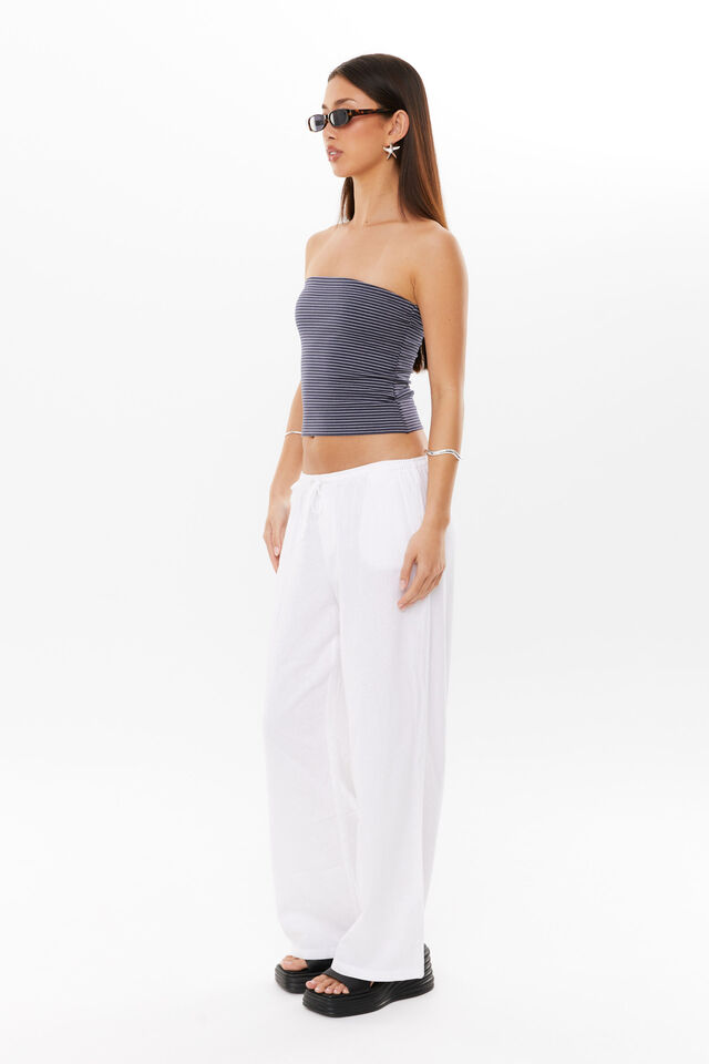 Tessa Tube Top, WASHED NAVY/WHITE STRIPE
