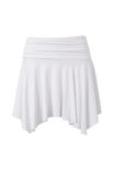Luxe Hanky Hem Mini Skirt, WHITE - alternate image 6