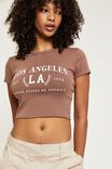 Bambi Printed T Shirt, CHOC MALT/LOS ANGELES