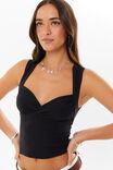 Soft Jolene Top, BLACK - alternate image 4