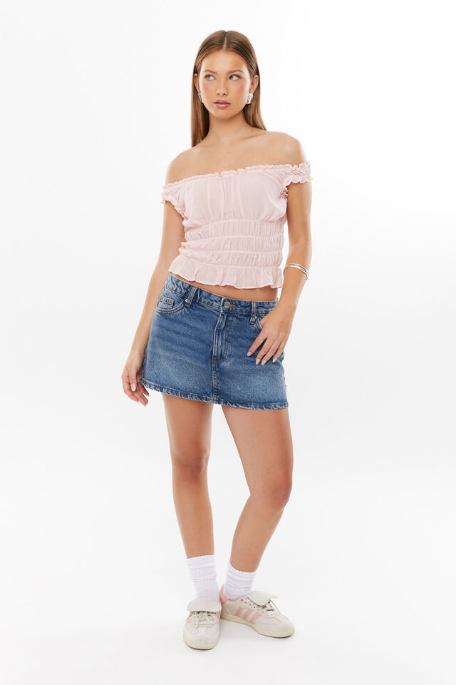 Sienna Ruched Top, GRAPEFRUIT PINK
