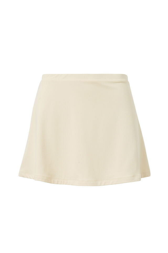 Luxe A-Line Mini Skirt, LEMON PUFF