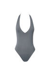 Luxe Halter Bodysuit, IRON GREY - alternate image 6