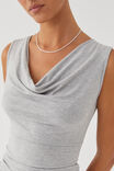 Capri Cowl Neck Top, GREY MARLE - alternate image 5