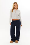 Phoebe Fluffy Knit Cardigan, GREY MARLE - alternate image 2