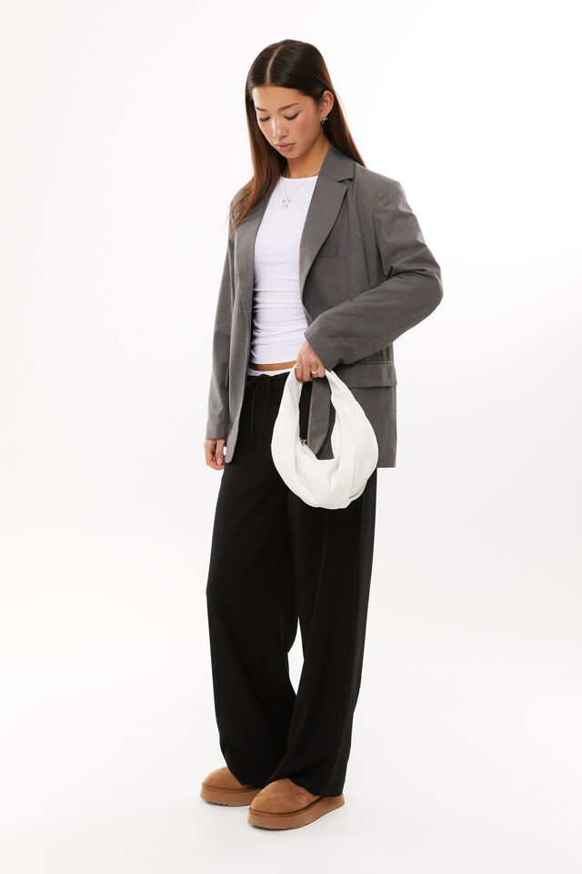 Vienna Baggy Blazer, CHARCOAL MARLE