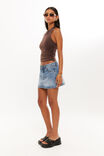 Kristi Ruched Halter Top, CHOC ECLAIR - alternate image 3