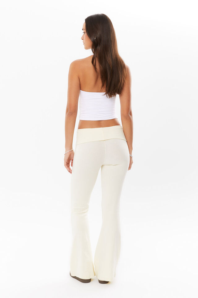 Fold Back Flare Pant, ICED YELLOW