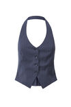 Bailey Halter Top, NAVY SMOKE PINSTRIPE - alternate image 6