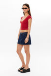 Penny Cropped Tee, LIPSTICK RED - alternate image 5