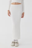 Kenzie Knit Maxi Skirt, MERINGUE WHITE - alternate image 2