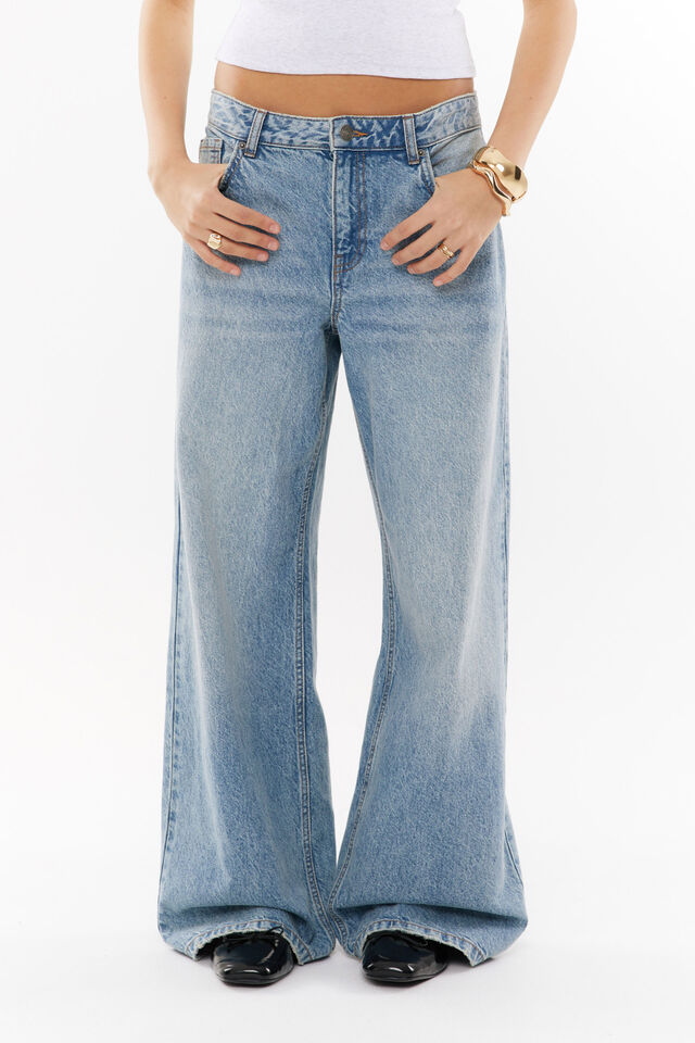 Low Rise Baggy Jean, CANYON BLUE