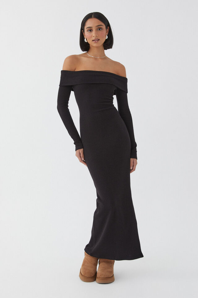 Shop Formal Dress - Chelsea Off The Shoulder Maxi Dress secondary image