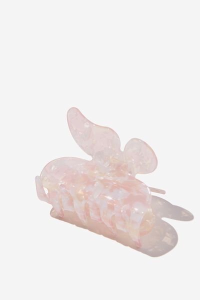 Mia Butterfly Hair Claw, PINK SWIRL