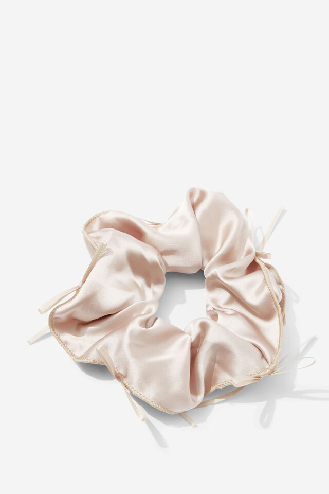 Single Scrunchie, PINK/SATIN BOWS