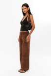 Ebony Faux Suede Pant, MOCHA BROWN - alternate image 5
