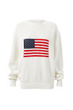 Bambie Crew Jumper, WINTER WHITE/USA FLAG - alternate image 6