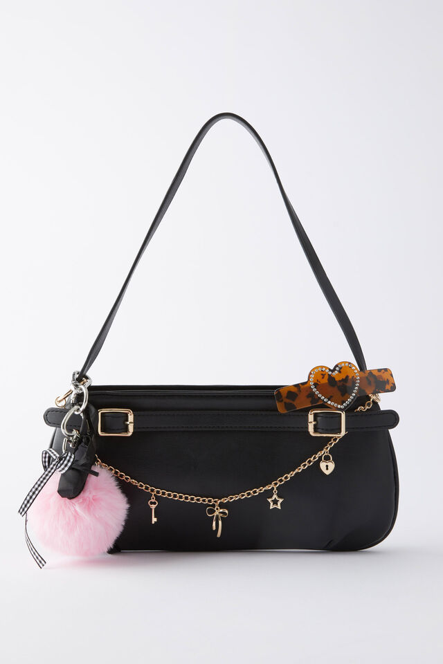 Emerson Shoulder Bag, BLACK