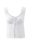 Sadie Tie Front Top, WHITE - alternate image 6