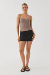 Luxe Strappy Cami, MINK BROWN - alternate image 4