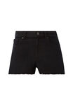 Boyfriend Denim Short, BACK IN BLACK - alternate image 6